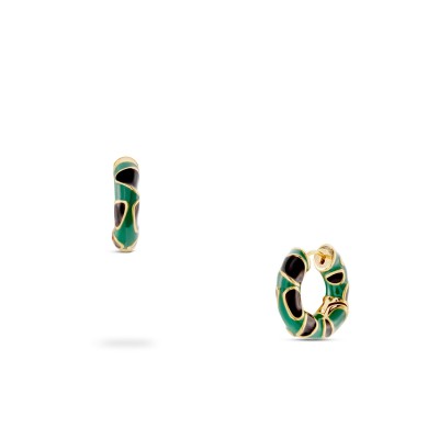 Agatha Leopard Green Earrings