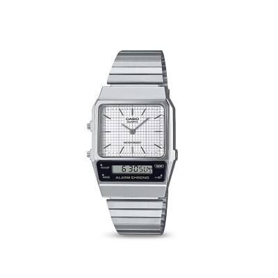 Casio Vintage Silver Edgy Watch