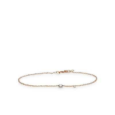 Rose gold and white Grau bracelet