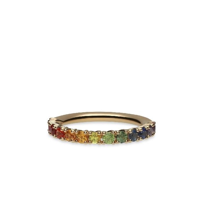 Grau Multicolor Rose Gold Ring