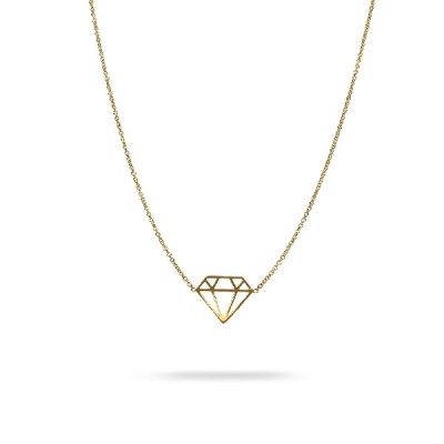 Grau Diamond Shaped Gold Necklace