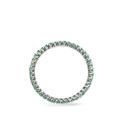 Grau white gold and emerald ring