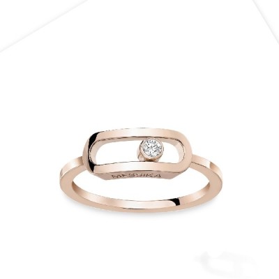 Move One Messika Rose Gold Ring
