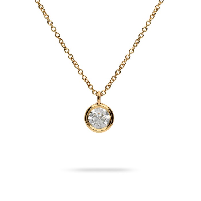 Aura Yellow Gold and Diamond Necklace