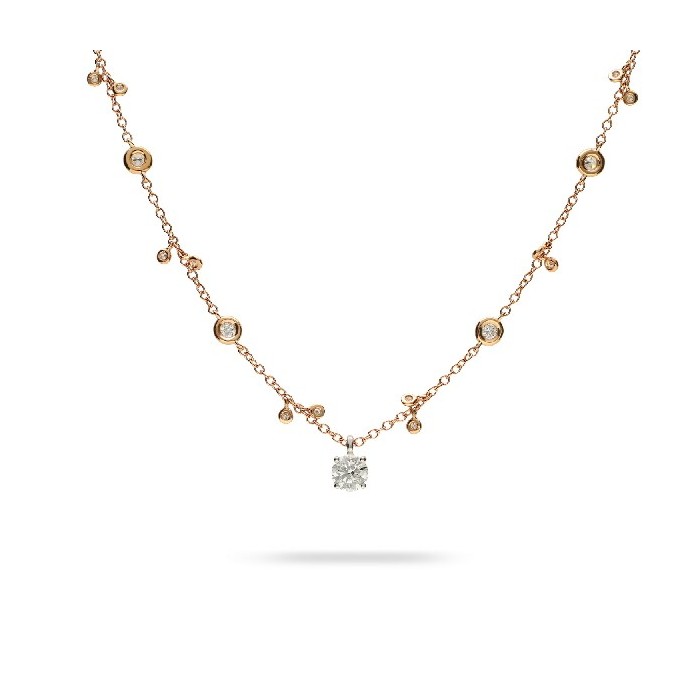 Collar Aura d'Or Rosa i Diamants
