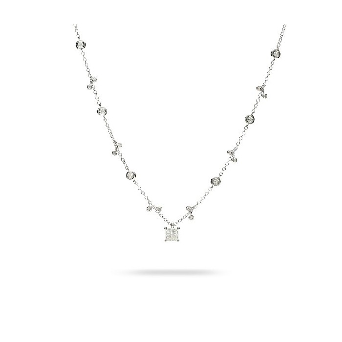 Collar Aura d'Or Blanc i Diamants