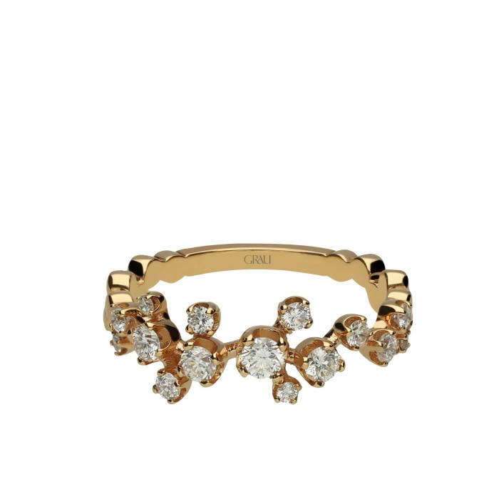 Aura Diamond Ring Rose Gold