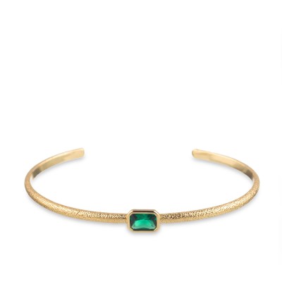 Rigid Green Crystal Bracelet CLEOPATR Agatha