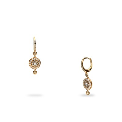 Diamond Earrings Rose Gold GRAU