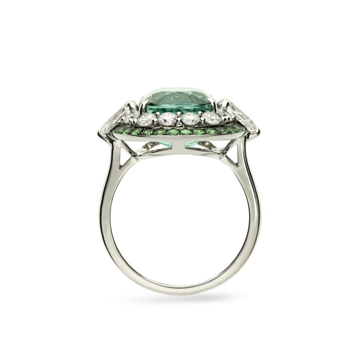 White Gold and Tourmaline Ring