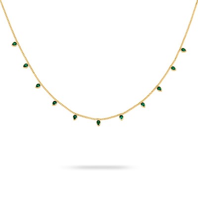 Neith Agatha Paris Short Necklace Green