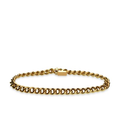 Grau Gold Curb Chain Bracelet