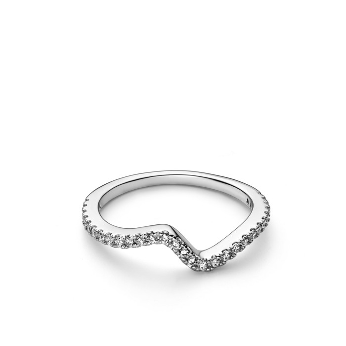 Pandora Timeless Silver Wave Ring