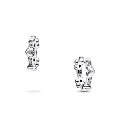 Pandora Moments Hearts and Crystals Earrings