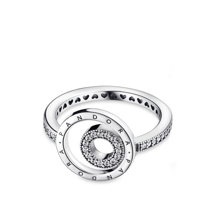 Pandora Signature Pavé and Circles Ring - Jewelry Online Grau