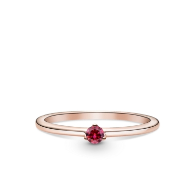 Pandora Rose Red Solitaire Ring