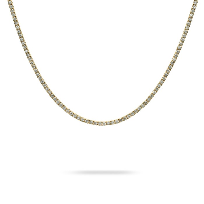 Riviere Necklace Yellow Gold and Diamonds