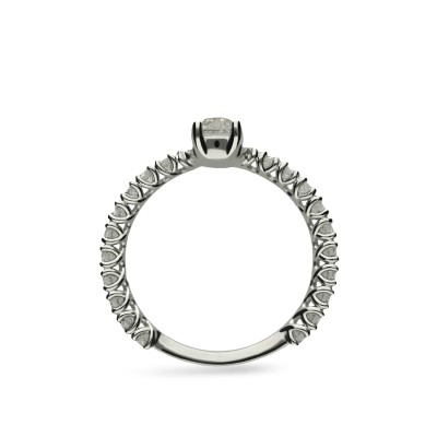 Athens Grau Solitaire Ring