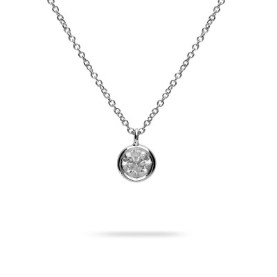 Collar Aura Platino y Diamante