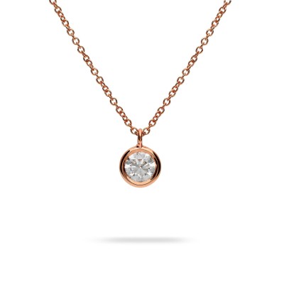 Rose Gold and Diamond Cosmos Necklace