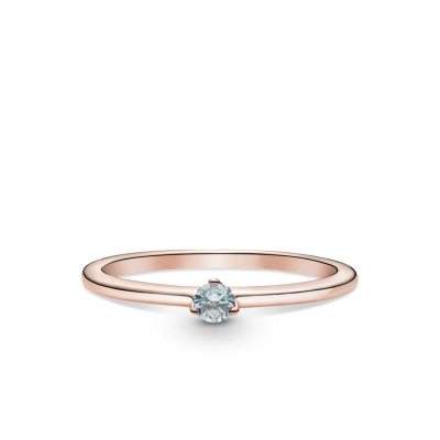 Pandora Rose Sky Blue Solitaire Ring