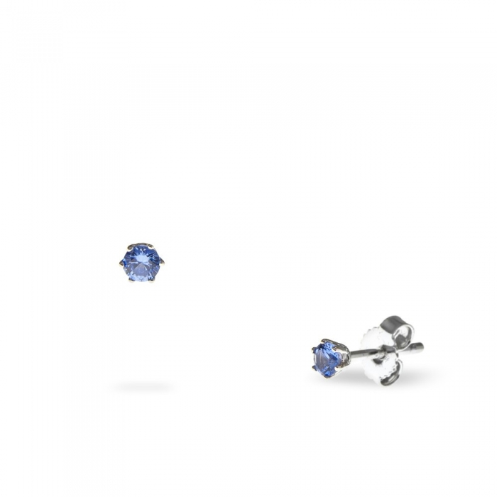 Mini blue sleeper earrings