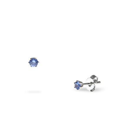 Mini blue sleeper earrings