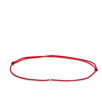 Red Cord Bracelet My Essence Diamante