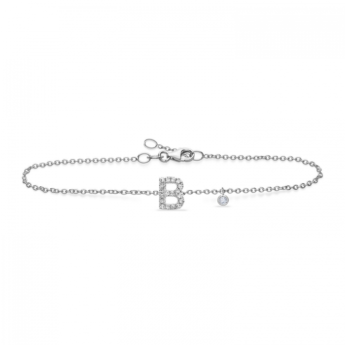 Grau letter B bracelet
