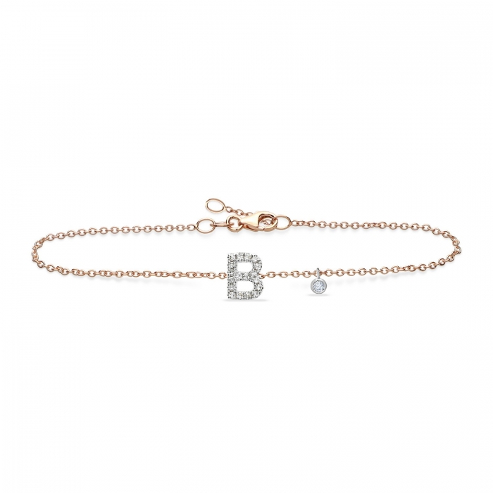 Grau pink letter B bracelet