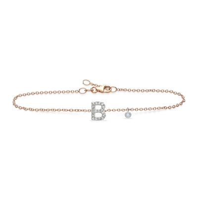 Grau pink letter B bracelet