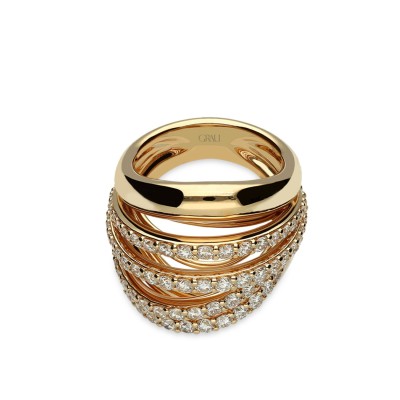 Threads and Diamonds Ring
