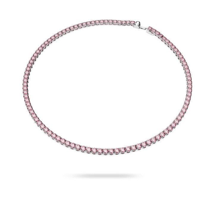 Matrix Swarovski Tennis Pink Necklace