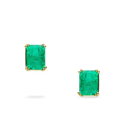 Dormilona Grau Emerald Earrings