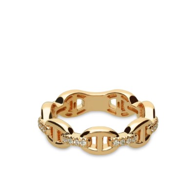 Calabrote Ring in Rose Gold and Diamonds