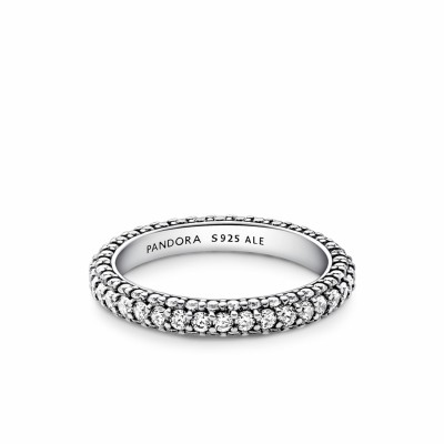 Pandora Timeless Silver and Cubic Zirconia Ring