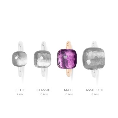 Nudo Maxi Rose Quartz and Diamonds Pomellato Ring