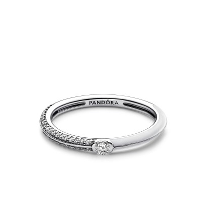 Pandora Me Dual White & Pavé Ring