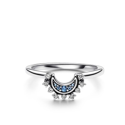 Pandora Me Blue Celestial Moon Ring