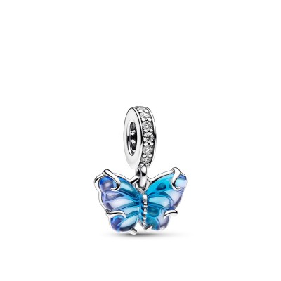Pandora Butterfly Murano Glass Pendant Charm