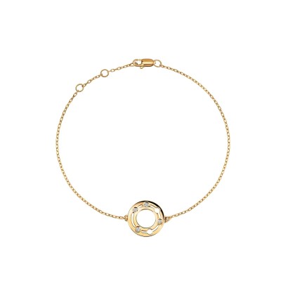Gold Chain and Diamond Bracelet by Dihn Van
