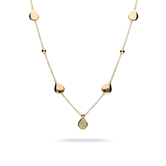 Yellow Gold and Diamond Grau Necklace