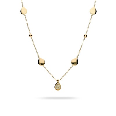 Yellow Gold and Diamond Grau Necklace