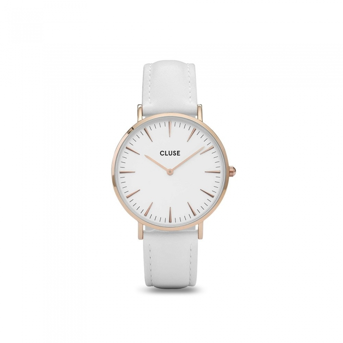 Reloj La Bohème Rose Gold White/White