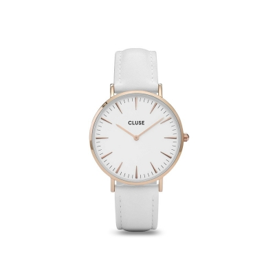 Rellotge La Bohème Rose Gold White/White
