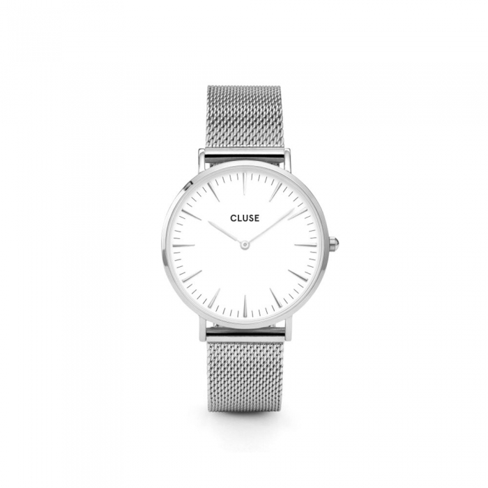 Reloj La Bohème Mesh Silver/White