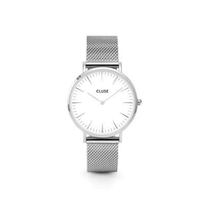 Reloj La Bohème Mesh Silver/White