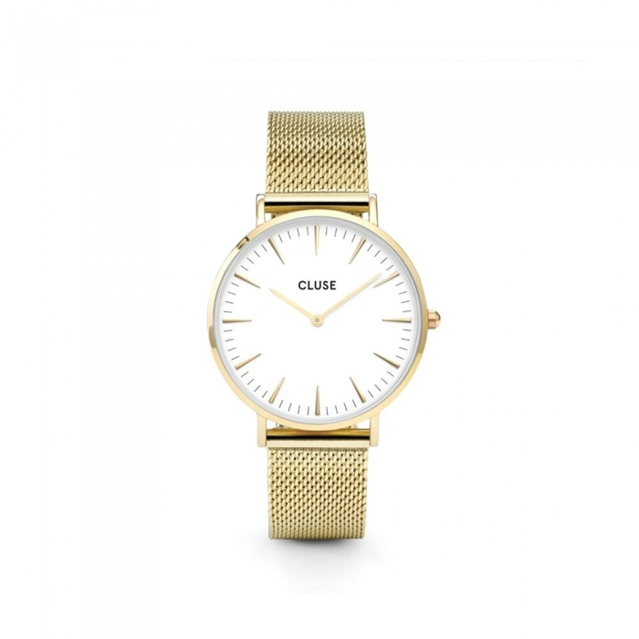 Rellotge La Bohème Mesh Gold/White