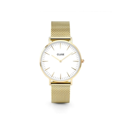 Reloj La Bohème Mesh Gold/White