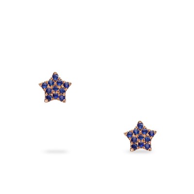 Grau Stars Button Earrings